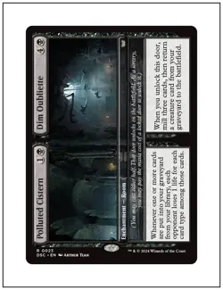 1x Polluted Cistern, Duskmourn Commander, Magic the Gathering MTG NM - Image 1