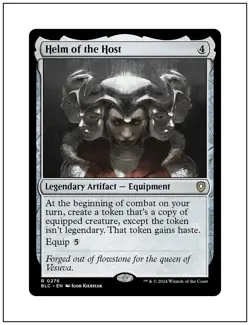 1x Helm of the Host, Bloomburrow Commander, Magic the Gathering MTG NM - Image 1