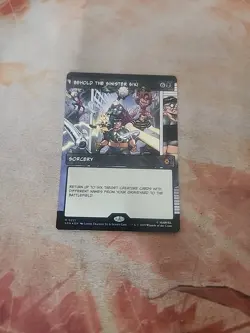 Behold The Sinister Six! Borderless Foil Spider-Man MTG NM - Image 1