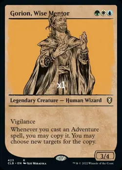 MTG Showcase CMR Legends: Battle for Baldur's Gate CLB Gorion, Wise Mentor MINT - Image 1
