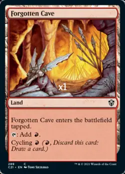 MTG Commander 2021 C21 Forgotten Cave MINT - Image 1