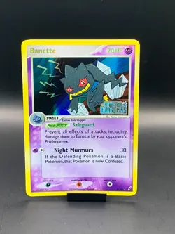 Banette 1/100 EX Crystal Guardians Reverse Holo Stamped Pokemon Card LP - Image 1