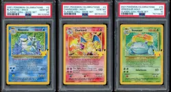2021 Pokemon Blastoise Charizard Venusaur Classic Collection Base Set Holo PSA10 - Image 1