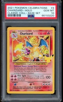 2021 Pokemon Blastoise Charizard Venusaur Classic Collection Base Set Holo PSA10 - Image 4
