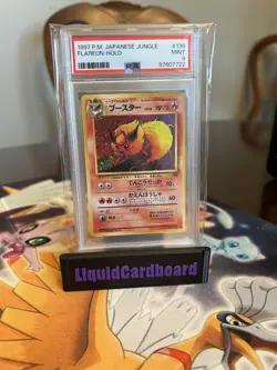 Pokemon Flareon 1997 Pokemon Japanese Jungle #136 Holo PSA 9 - Image 1