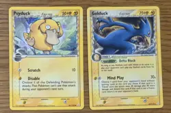 Pokemon Cards Psyduck Golduck Set Ex Holon Phantoms /110 Rare - Image 1