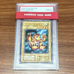 Konami YuGiOh Trading Card Baby Dragon 1999 Volume 6 PSA10 GEM MT Rare - Image 1