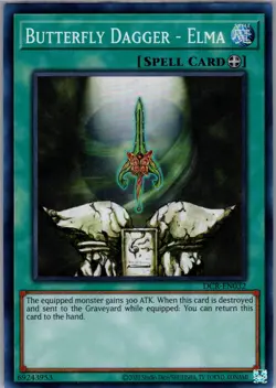 Yugioh Dark Crisis 25th Anniversary #DCR-EN032 Butterfly Dagger Elma NM - Image 1