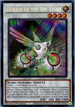 Yugioh 25th Rarity Collection #RA01-EN031 Herald of the Arc Light Secret Rare NM - Image 1