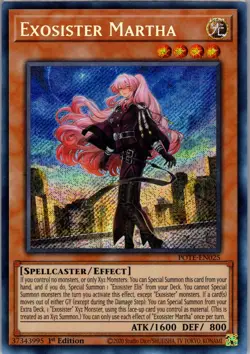 Yugioh Power of the Elements #POTE-EN025 Exosister Martha 1ST EDITION NM - Image 1