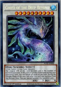 Yugioh Power of the Elements #POTE-EN000 Ghoti of the Deep Beyond 1ST EDITION NM - Image 1