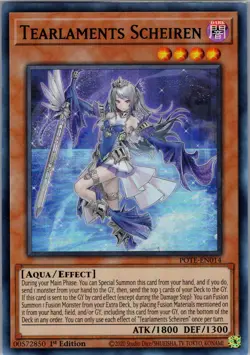 Yugioh Power of the Elements #POTE-EN014 Tearlaments Scheiren 1ST EDITION NM - Image 1