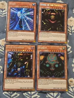 Gate Guardian Sanga of Suijin Kazejin Secret Rare Set Paradox Yugioh - Image 1