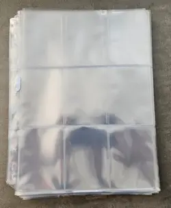 80x Ultra Pro Platinum A4 binder pages for TCG CCG cards - 9-pocket, 11-hole - Image 1