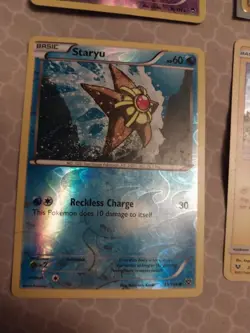 7 Pokemon Card lot- flareon, staryu, pikachu, growlithe, xerneas, gothitelle - Image 2