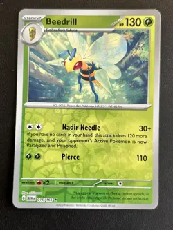 Beedril 015/165 - 151 Reverse Holo Rare Pokemon Card - Image 1