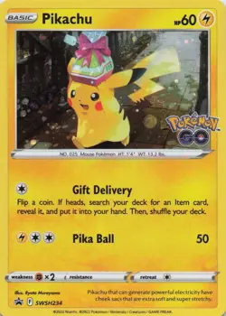 Pikachu Promo SWSH: Sword & Shield Promo Cards SWSH234 NM *Swirl* - Image 1