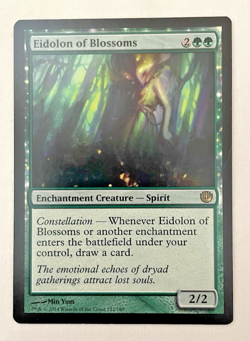 1x Eidolon of Blossoms 122/165 Journey into Nyx MTG Magic the Gathering LP - Image 1