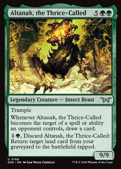 NM Foil Altanak, the Thrice-Called, MTG, Duskmourn, Magic the Gathering, 166 - Image 1
