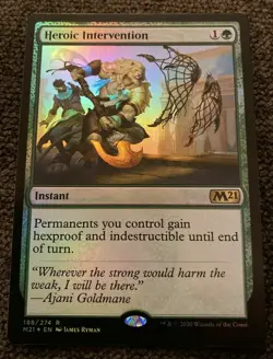 mtg magic m21 2021 heroic intervention heroique FOIL ENGLISH 4 available - Image 1