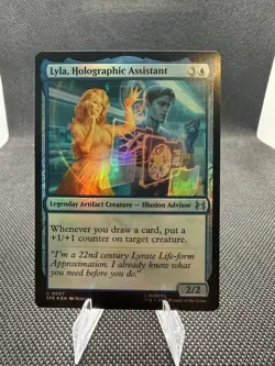 MTG Lyla, Holographic Assistant #7 Marvel's Spider-Man: Eternal-Legal Foil - Image 1