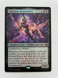 MTG Gwenom, Remorseless FOIL 0056 SPM - Image 1