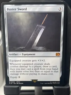 Final Fantasy MTG Magic The Gathering Buster Sword 255 Mythic Non-Foil Rare - Image 3
