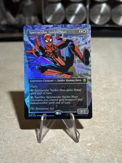 MTG: Spectacular Spider-Man SPM (Borderless) (Textured Foil) Rare #0239 - Image 5