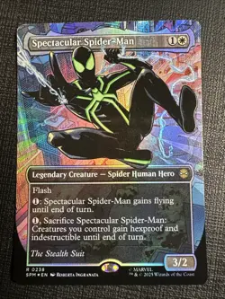 Spectacular Spider-Man (0238) (Borderless) (Textured Foil) Marvel's Spider-Man - Image 3