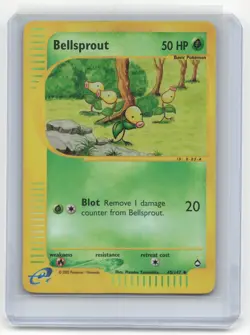 2002 Pokemon TCG Bellsprout Aquapolis #45/147 Mod Played Holo - Image 1