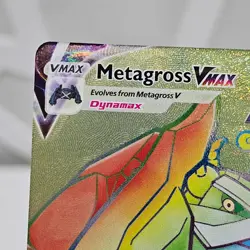 Pokemon TCG Metagross VMAX (Secret) 208/198 Swsh06: Chilling Reign Holo - NM - Image 4