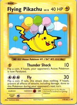 Pokemon TCG Flying Pikachu 110/108 Evolutions NM - Image 1