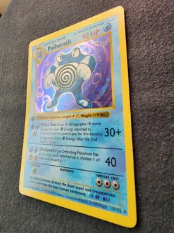 Pokemon Poliwrath Base Set Shadowless 1st Edition Holo Rare #13 - Image 2