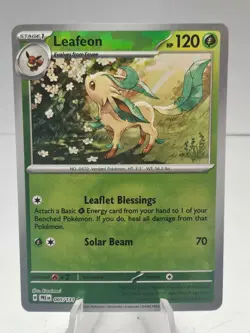Leafeon (Poke Ball Pattern) 005/131 Prismatic Evolutions Holo Pokemon TCG - Image 1