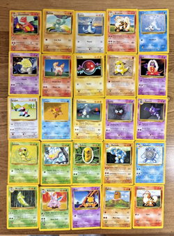 Base Set Unlimited Lot - 50 Uncommon/Common - NM/LP - EN - WoTC Era Pokemon - Image 1