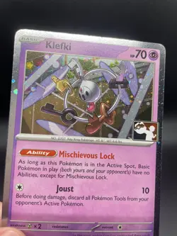Klefki 096/198 Prize Pack Series 4 Cosmos Holo Play! Pokemon TCG Stamped NM - Image 1