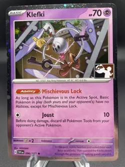 Klefki 096/198 Prize Pack Series 4 Cosmos Holo Play! Pokemon TCG Stamped NM - Image 2