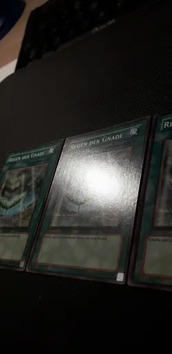 Yu-Gi-Oh! 3x Regen der Gnade, DB1-DE180, Common, 2. Auflage, Deutsch, NM/Back EX - Image 3
