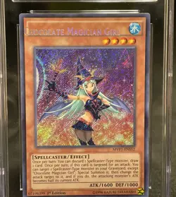 Yu-Gi-Oh! Chocolate Magician Girl MVP1-ENS52 Secret Rare 1st Edition CGC 9 Error - Image 3