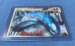 Kyogre and Groudon LEGEND (Top) 87/90 HGSS Undaunted Holo Pokemon TCG Card - Image 1