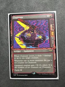Chainsaw Showcase NM Duskmourn MTG Magic the Gathering Red English Card - Image 1