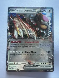 Bloodmoon Ursaluna ex SVP 177 Promo NM Pokemon Card - Image 1