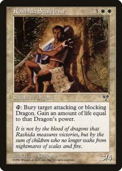 Rashida Scalebane [Mirage] Magic MTG - Image 1