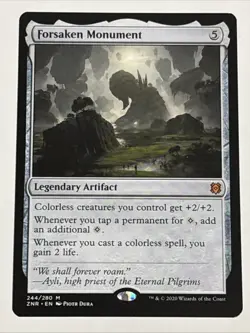 MTG Zendikar Rising Forsaken Monument 244/280 NM Mythic - Image 1