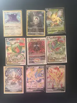 Pokemon TCG Crown Zenith 9 Card Lot Sword And Shield Ex Xy Base Vmax 151 - Image 1