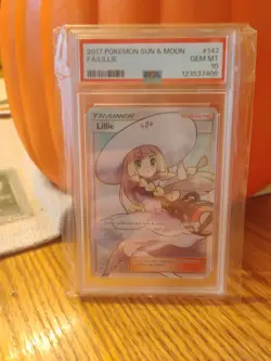 Pokemon Lillie Full Art 147/149 SM Base Set PSA 10 GEM - Image 1