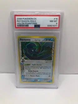 Rayquaza Delta Species 2006 Pokemon EX Holon Phantoms Holo Rare #16 PSA 8 NM-MT - Image 1