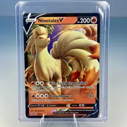 Ninetales V 026/192 Ultra Rare Holo SWSH02: Rebel Clash Pokemon TCG Near Mint - Image 3