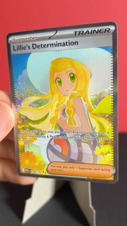 Lillie's Determination 184 Mega Evolution Pokemon TCG NM MEG 184/132 SIR - Image 2
