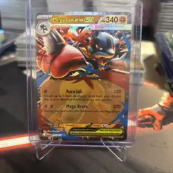 Pokemon TCG Mega Evolution Mega Lucario ex 077/132 English NM - Image 1